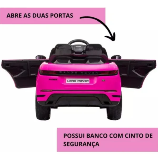 Carrinho Elétrico Infantil Range Rover Evoque 12v - Image 9