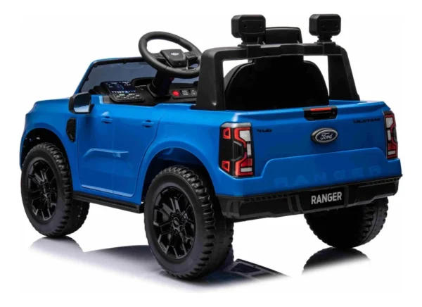 Carro Elétrico Infantil Com Controle Remoto Ford Ranger 12v Cor Azul - Image 4