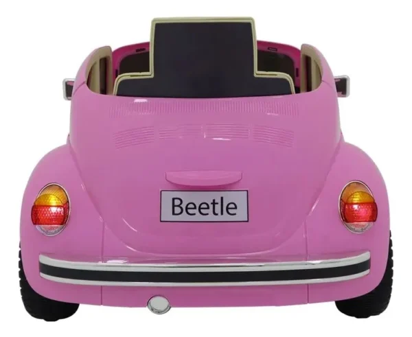 Carrinho Elétrico Volkswagen Fusca Beetle Rosa - Image 4