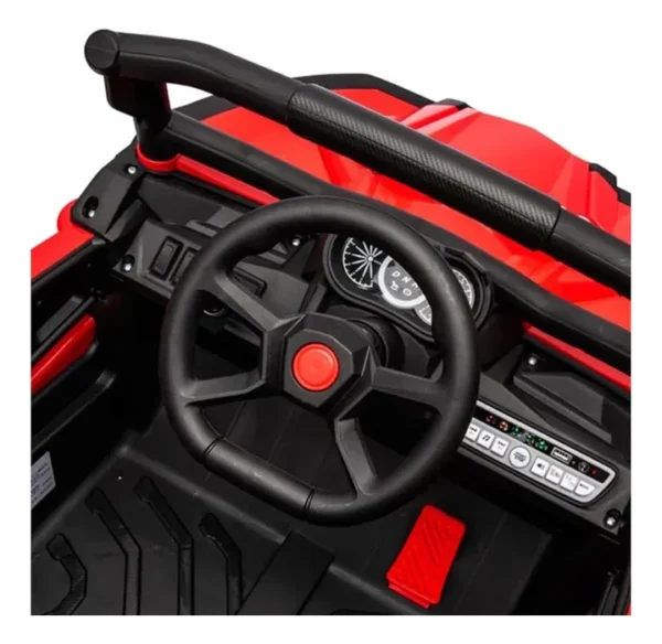 Carrinho Elétrico Infantil Mini Bug Utv Laranja/branco 12v - Image 6