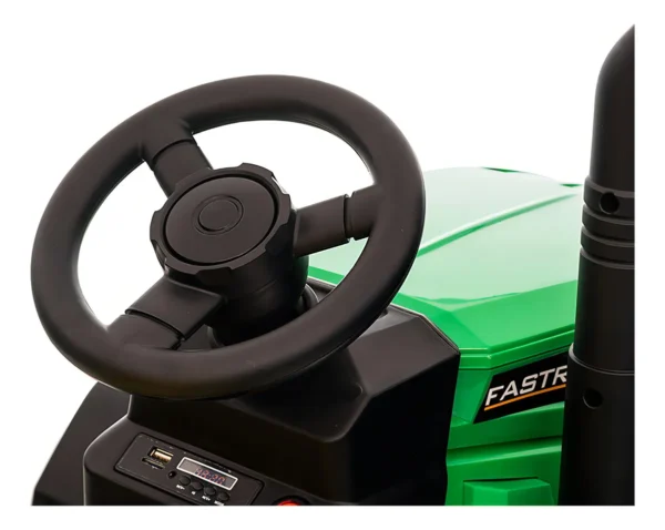 Trator Elétrico Infantil Verde Com Controle Remoto 12v Zippy Toys 110/220v - Image 6