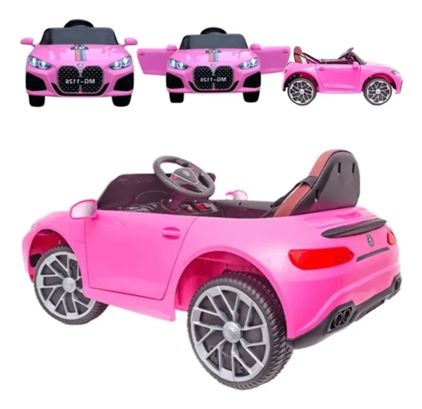Carrinho Elétrico Infantil Bmw S4 Rosa - Image 4