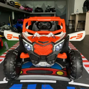 Carrinho Elétrico Infantil Mini Bug Utv Laranja/branco 12v