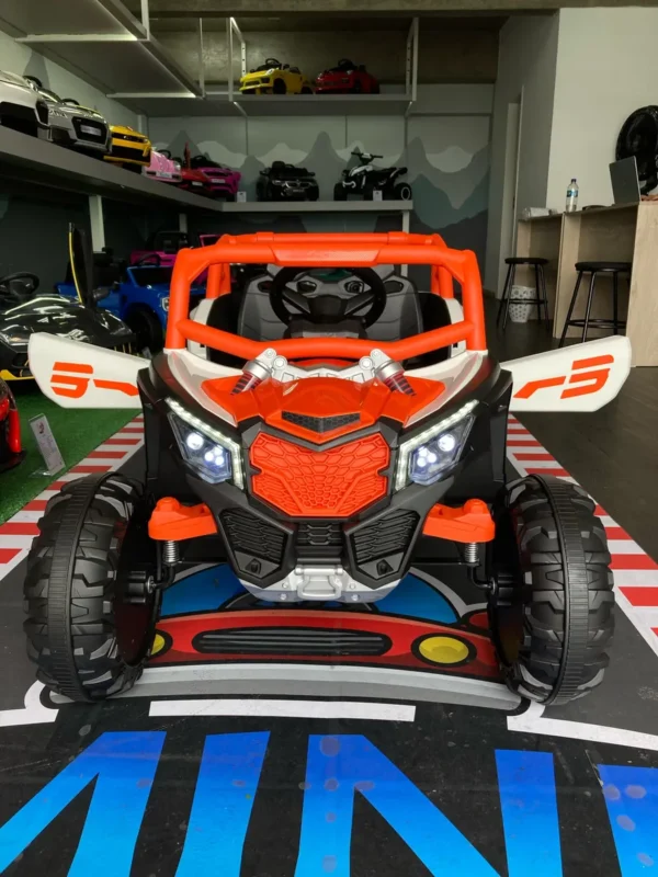 Carrinho Elétrico Infantil Mini Bug Utv Laranja/branco 12v