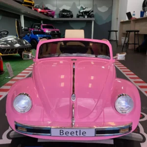 Carrinho Elétrico Volkswagen Fusca Beetle Rosa