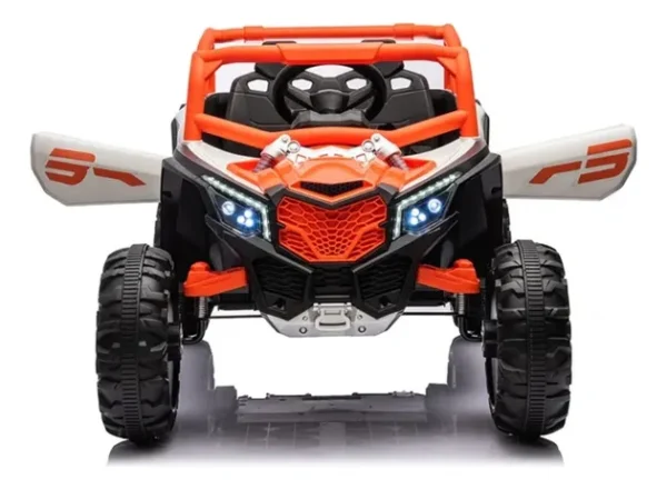 Carrinho Elétrico Infantil Mini Bug Utv Laranja/branco 12v - Image 4